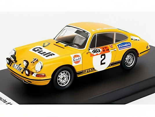 【予約】PORSCHE 911S クーペ (ナイトバージョン) N 2 優勝 スウェーデンラリー 1970 ビヨルン・ワルデガルド ラース・ヘルマー イエロー/Trofeu 1/43ミニカー 150台限定