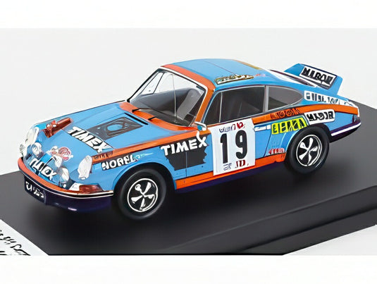 PORSCHE 911 カレラRS クーペ N 19 ラリーTAP 1973 アメリコ・ヌーネス アントニオ・モライス ライトブルーオレンジ/Trofeu 1/43ミニカー 150台限定