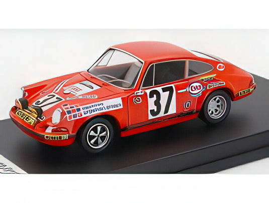 PORSCHE  911S 2.4L COUPE TEAM P.MAUROY N 37 24h LE MANS 1971 PIERRE MAUROY  JEAN CLAUDE LAGNIEZ  ORANGE/Trofeu 1/43ミニカー