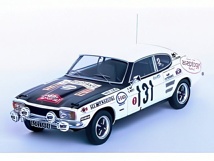 【予約】FORD ENGLAND カプリ 2300 (ナイトバージョン) N 131 ラリーモンテカルロ 1971 ブルーノ・サビー ベルナール・モイエ ホワイトブラック/Trofeu 1/43ミニカー 150台限定