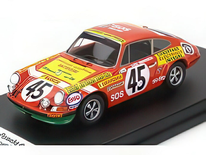 【予約】PORSCHE 911S クーペ チーム トゥールール 45号車 ルマン24時間 1972 ドミニク・バルディーニ フェルナン・サロポロス (リー・バナー) オレンジグリーン/ Trofeu 1/43 150台限定ミニカー