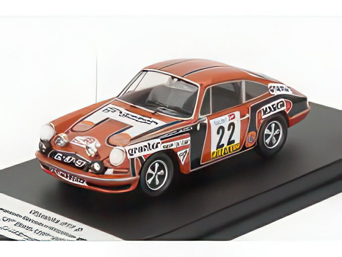 【予約】PORSCHE 911 カレラ RS クーペ (ナイトバージョン) 22号車 ラリー TAP 1974 アメリコ・ヌネス アントニオ・モライス オレンジ/ Trofeu 1/43 150台限定ミニカー