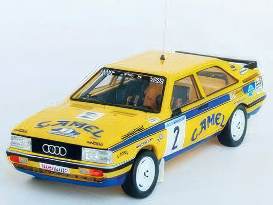 AUDI QUATTRO クーペ 2号車 優勝 ラリーボヘミア 1987 A.Ferjancz J.Tandati イエロー/ Trofeu 1/43 150台限定ミニカー