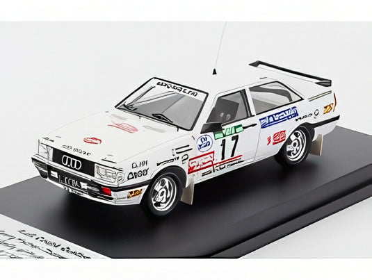 AUDI QUATTRO N17 ポルトガルラリー 1987 ゲオルクフィッシャー トーマスツェルトナー ホワイト/ Trofeu 1/43 150台限定ミニカー
