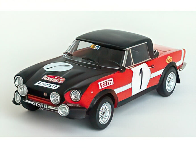 【予約】FIAT 124 SPORT 1600 スパイダー クローズド N 1 ラリー アルペンファールト 1972 H.リンドバーグ H.アイゼンドレ レッド ブラック/ Trofeu 1/43 150台限定ミニカー