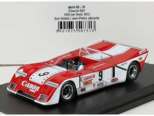 CHEVRON  B21 CANON N 9 1000km PARIS 1972 B.WOLLEK  J.P.JABOUILLE  RED WHITE/TROFEU 1/43ミニカー