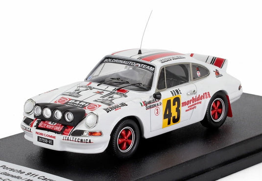 PORSCHE 911 CARRERA RS クーペ ナイトバージョン 43号車 1978年 ラリー モンテカルロ R.GIANELLO M.SGHEDONI ホワイト/ Trofeu 1/43 150台限定ミニカー
