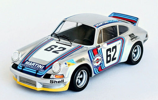 【予約】PORSCHE 911 CARRERA RSR クーペ チーム MARTINI N 62 4h ルマン 優勝 1973 G.V.レネップ H.ミューラー シルバー ブルー レッド/ Trofeu 1/43 150台限定ミニカー