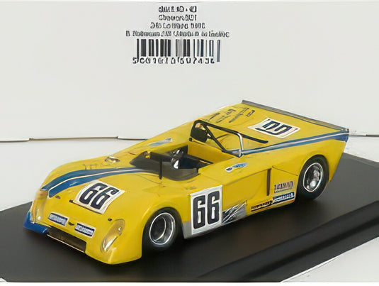 CHEVRON B21 1850cc S4 TEAM PROMOTO SERVICES RACING N 66 24h LE MANS 1973 B.ROBINSON J.M.URIARTE H.LE GUELLEC YELLOW BLUE/TROFEU 1/43ミニカー