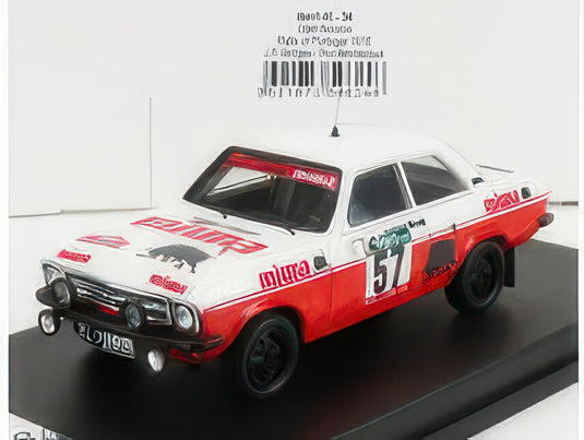 OPEL ASCONA (night version) N 57 RALLY PORTUGAL 1978 J.P.BORGES R.BEVILACQUA RED WHITE/TROFEU 1/43ミニカー