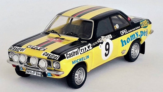 Opelオペル Asconaアスコナ 1975 #9 Rally Monte Carloラリーモンテカルロ Carlsson De Jong / Trofeu 1/43 ミニカー