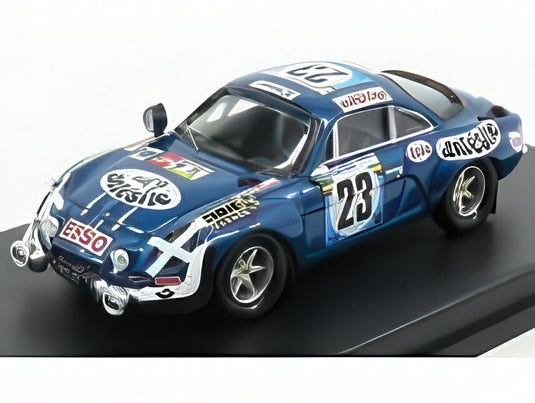 RENAULT A110 ALPINE N 23 サファリラリー 1975 Bネイレット Jテラモルシ ブルーメタリック/ Trofeu 1/43 150台限定ミニカー