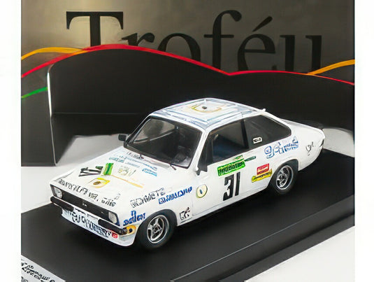 FORD ENGLAND ESCORT MKII RS 2000 N 31 2nd RALLY VILA DO CONDE 1981 F.GASPAR WHITE/TROFEU 1/43ミニカー