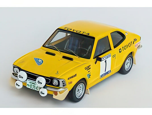 【予約】12月以降発売予定TOYOTA カローラ レビン (ナイトバージョン) 1号車 優勝 ラリー デル ノードランド 1974 オベ・アンダーソン アルネ・ヘルツ イエロー/ Trofeu 1/43 150台限定ミニカー