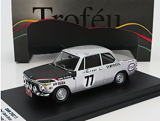 【予約】BMW 2002 Ti N77 モンテカルロラリー 1970 R.ハインバッハ W.ビービンガー シルバーブラック/ Trofeu 1/43 150台限定ミニカー