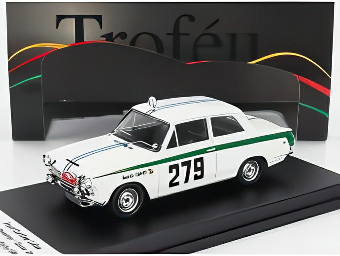 【予約】FORD ENGLAND コルチナ ロータス N 279 ラリーモンテカルロ 1964 エスタニスラオ・レバーター オスカー・カプロッティ ホワイトグリーン/Trofeu 1/43ミニカー 150台限定
