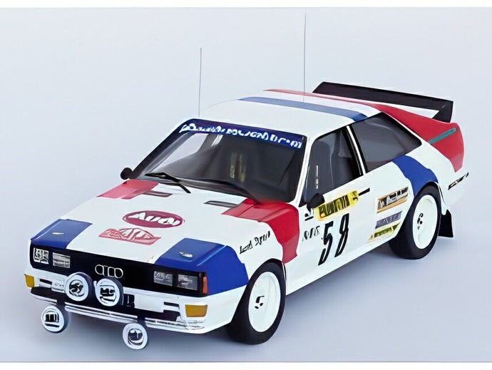 【予約】AUDI クワトロ (ナイトバージョン) N 58 ラリーモンテカルロ 1983 ジャック・ブリー ジャック・エヌセ ホワイトブルーレッド/Trofeu 1/43ミニカー 150台限定