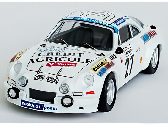 【予約】2026年発売予定RENAULT アルピーヌ A110 ナイトVer. No.27 1976 雪と氷のラリー ホワイト/ Trofeu 1/43 150台限定ミニカー