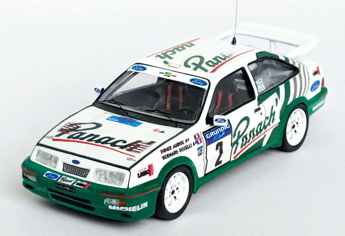 【予約】2026年発売予定FORD ENGLAND SIERRA RS COSWORTH 2号車 1988年 ラリー DU VAR 優勝 D.AURIOL B.OCCELLI ホワイト/グリーン/ Trofeu 1/43 150台限定