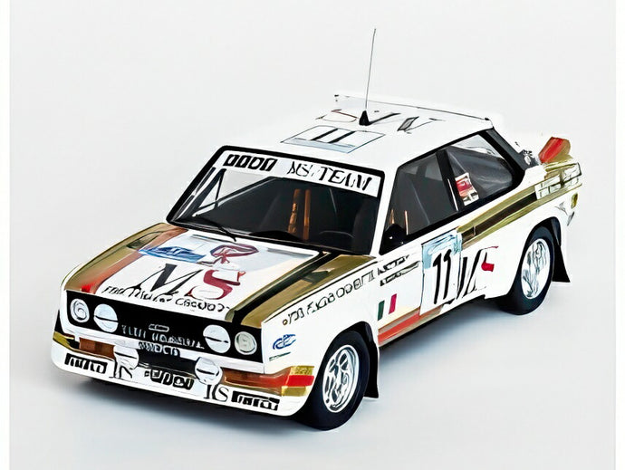 【予約】12月以降発売予定FIAT 131 アバルト N11 8位 アクロポリスラリー 1980 ホワイトブラックホワイト/ Trofeu 1/43 150台限定ミニカー