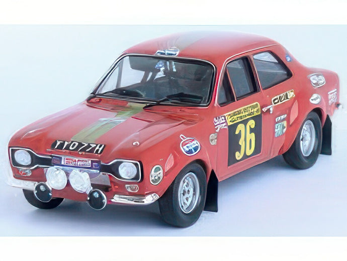 【予約】FORD ENGLAND ESCORT MKI (night version) N 36 RALLY SANREMO 1970 DAVID SUTTON PETER O'GORMAN RED/TROFEU 1/43ミニカー