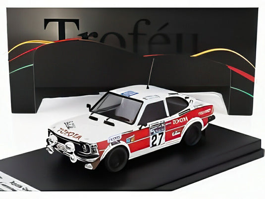 TOYOTA カローラ レビン ナイトバージョン N 27 レイフ アスターハグ アンダース グルベルグ RACラリー 1977 ホワイト レッド/ Trofeu 1/43 150台限定ミニカー