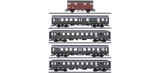 HOゲージ 客車 Trix DB 5-piece wagon set Era III DC