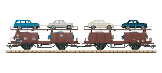HOゲージ 鉄道模型 Trix トリックス DB 自動車輸送貨車ペア epoch IV Car transport wagon pair of the DB DC
