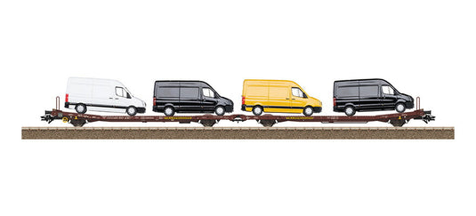 HOゲージ 貨車 Trix トリックス TWA Laads 800B Flat car pair type Laads 800B Era VI DC