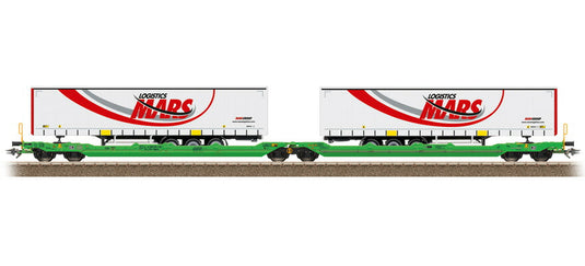HOゲージ 鉄道模型 Trix トリックス Double pocket wagon series Sdggmrss CFL Era VI DC