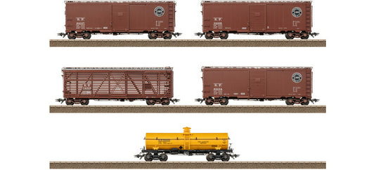 HOゲージ 鉄道模型 Trix Southern Pacific 5両貨車セット Era III DC