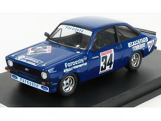 FORD ENGLAND ESCORT MKII N 34 RALLY VILA DO CONDE 1980 A.CARREIRA BLUE/TROFEU 1/43ミニカー