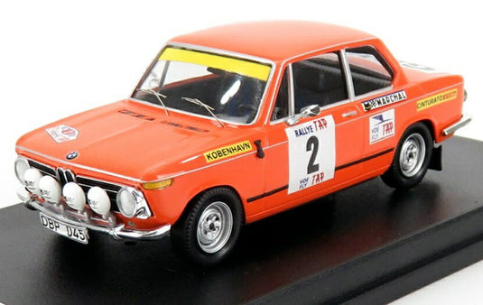 【予約】BMW 2002ti N2 TAPラリー 1972 L.アスターハグ C.ビルスタム オレンジ/ Trofeu 1/43 150台限定ミニカー
