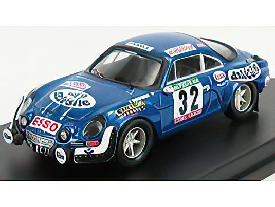 RENAULT  ALPINE A110 1600S N 32 RALLY OF PORTUGAL 1975 P.WAMBERGUE  I.BRETON  BLUE MET/Trofeu 1/43ミニカー
