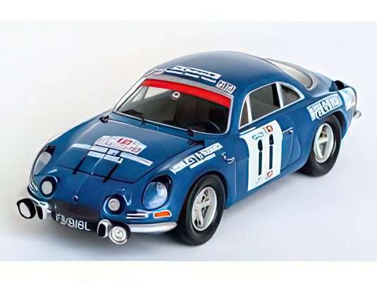 【予約】12月以降発売予定RENAULT アルピーヌ A110 (ナイトバージョン) 11号車 ラリー TAP 1972 ピーター・スミス ポール・ラッセル ブルー/ Trofeu 1/43 150台限定ミニカー
