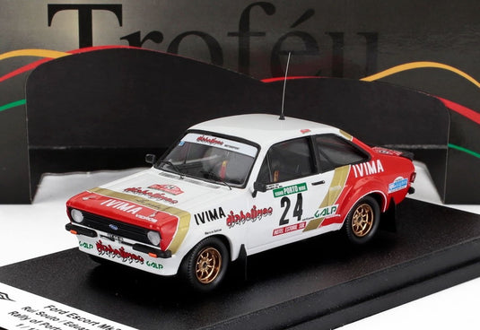 【予約】FORD ENGLAND ESCORT MKII N24 ポルトガルラリー 1983 ルイソウト エドゥアルドシド ホワイトレッド/ Trofeu 1/43 150台限定ミニカー
