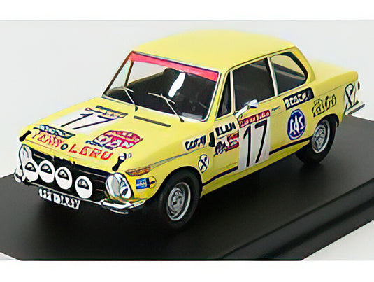 BMW 2002 ナイトバージョン N 17 ラリー 1973 H.GRUNSTEIDL イエロー 150台限定/ Trofeu 1/43 ミニカー