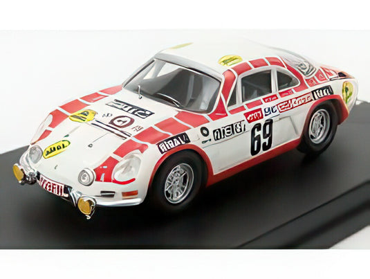 RENAULT アルピーヌ A110 69号車 ツール・ド・ベルギー 1971 H.デルバール C.コラエール ホワイトレッド/ Trofeu 1/43 150台限定ミニカー