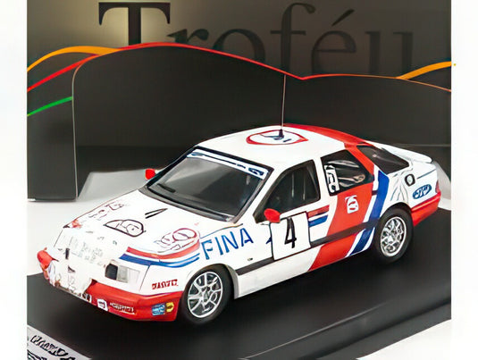 FORD ENGLAND シエラ XR 4x4 チーム Fina (ナイトバージョン) 4号車 ブークル・ド・スパ 1988 M.ラヴェル T.ヘリーマン ホワイトレッドブルー/ Trofeu 1/43 150台限定ミニカー