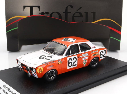 【予約】FORD ENGLAND ESCORT MKI N62 スパ24時間 1970 フランスリュバン ミヒャエルクラネフス オレンジホワイト/ Trofeu 1/43 モデルキットプラモデル