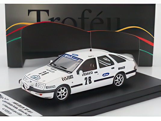 FORD ENGLAND シエラ XR 4x4 28号車 優勝 ラリー ブークル・ド・スパ 1986 ジャン=クロード・プロブスト ダニー・デ・カンク ホワイト/ Trofeu 1/43 150台限定ミニカー