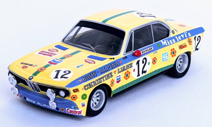 【予約】2026年発売予定BMW 2800 CS ALPINA チーム BMW CASTROL ナイトバージョン 12号車 1971年 24h SPA FRANCORCHAMPS L.ENGEMAN C.BECKERS イエロー/ブルー/ Trofeu 1/43 150台限定