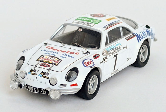 【予約】2026年発売予定RENAULT ALPINE A110 ナイトバージョン 7号車 1973年 ラリー YPRES C.COEUILLE V.LAVERNE ホワイト/ Trofeu 1/43 150台限定