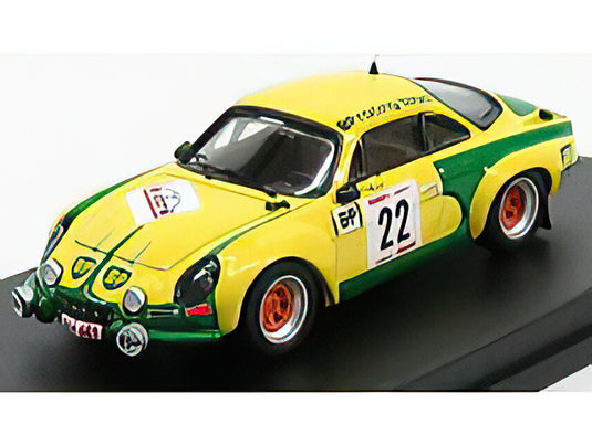 【予約】12月以降発売予定RENAULT A110 ALPINE N 22 RALLY YPRES 1976 F.ROOTHAERT E.NIJS YELLOW GREEN/Trofeu 1/43ミニカー 150台限定
