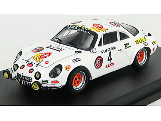 RENAULT  A110 ALPINE (night version) N 4 2nd RALLY YPRES 1974 PEDRO  E.SYMENS  WHITE/Trofeu 1/43ミニカー