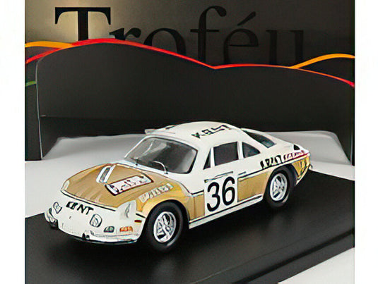 RENAULT  ALPINE A110 N 36 RALLY YPRES 1972 F.VANDECAVEYE  W.PLAS  WHITE GOLD/Trofeu 1/43ミニカー