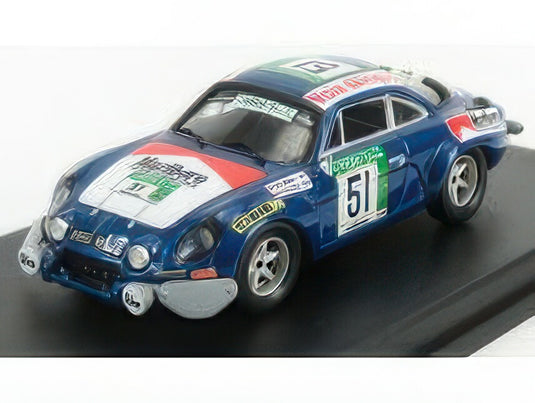 RENAULT アルピーヌ A110 ラリー バンダマ 1977 M.ル・ガル Y.ル・ガル ブルーメタリック/ Trofeu 1/43 150台限定ミニカー