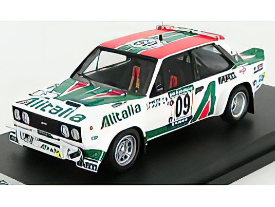 FIAT  131 ABARTH ALITALIA N 09 RALLY BANDAMA 1978 J.VINATIER  J.F.JACOB  WHITE RED GREEN/Trofeu 1/43ミニカー