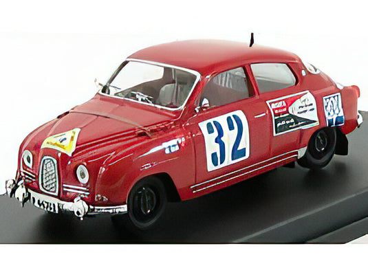 【予約】12月以降発売予定SAAB 96 N 32 WINNER RALLY 1000 LAKES 1963 S.LAMPINEN A.JYRKI RED/Trofeu 1/43ミニカー 150台限定