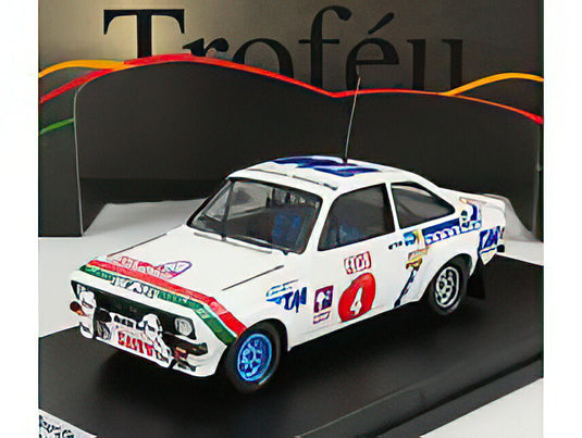 FORD ENGLAND  ESCORT MKII (night version) N 4 RALLY 1000 LAKES 1978 H.MIKKOLA  A.HERTZ  WHITE/Trofeu 1/43ミニカー